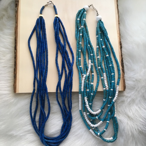 Vintage Jewelry - Vintage Long Boho Beaded Necklaces